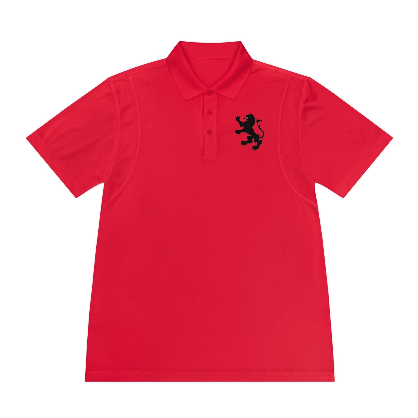 Tribal Loop Men's Sport Polo Shirt — Black Lion