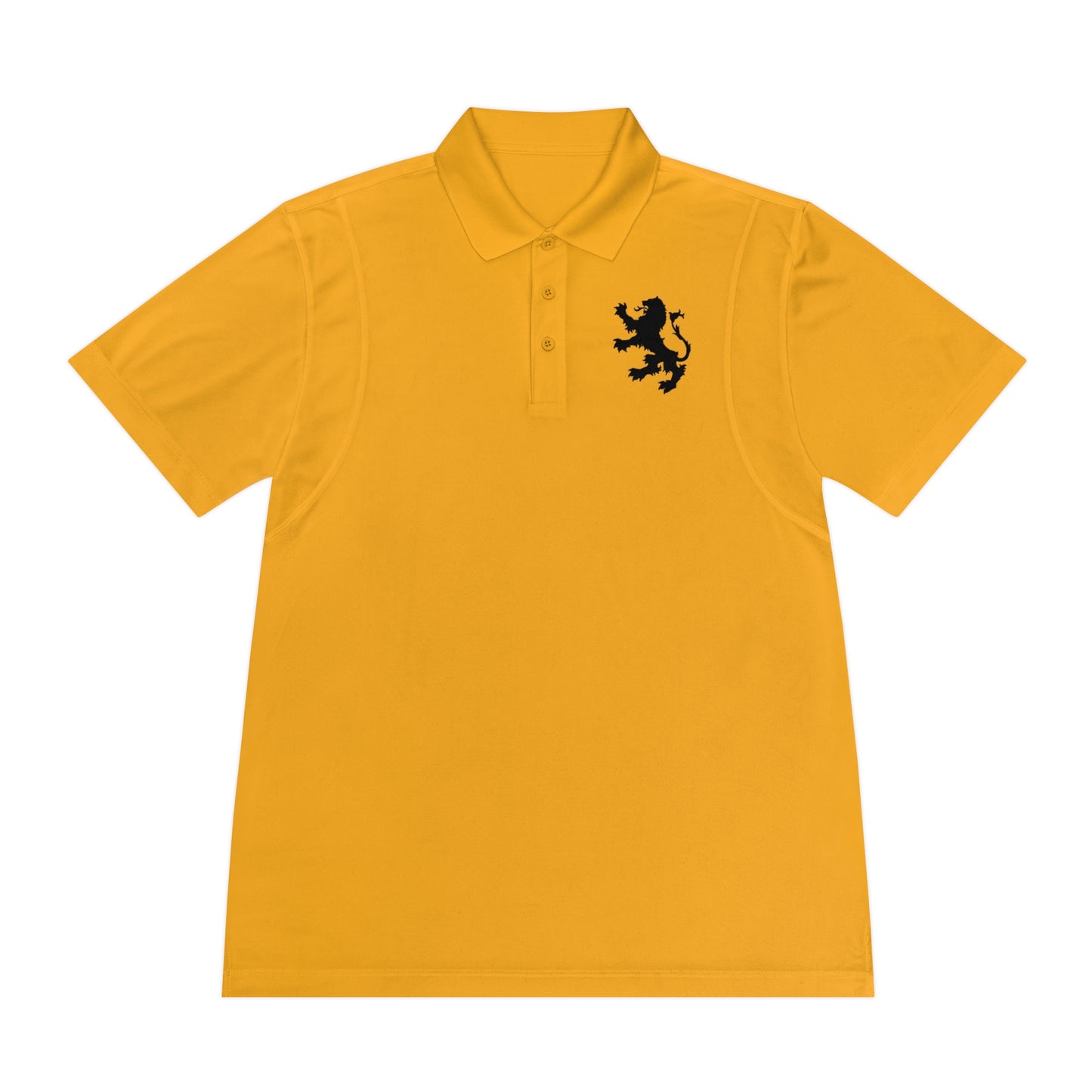 Tribal Loop Men's Sport Polo Shirt — Black Lion