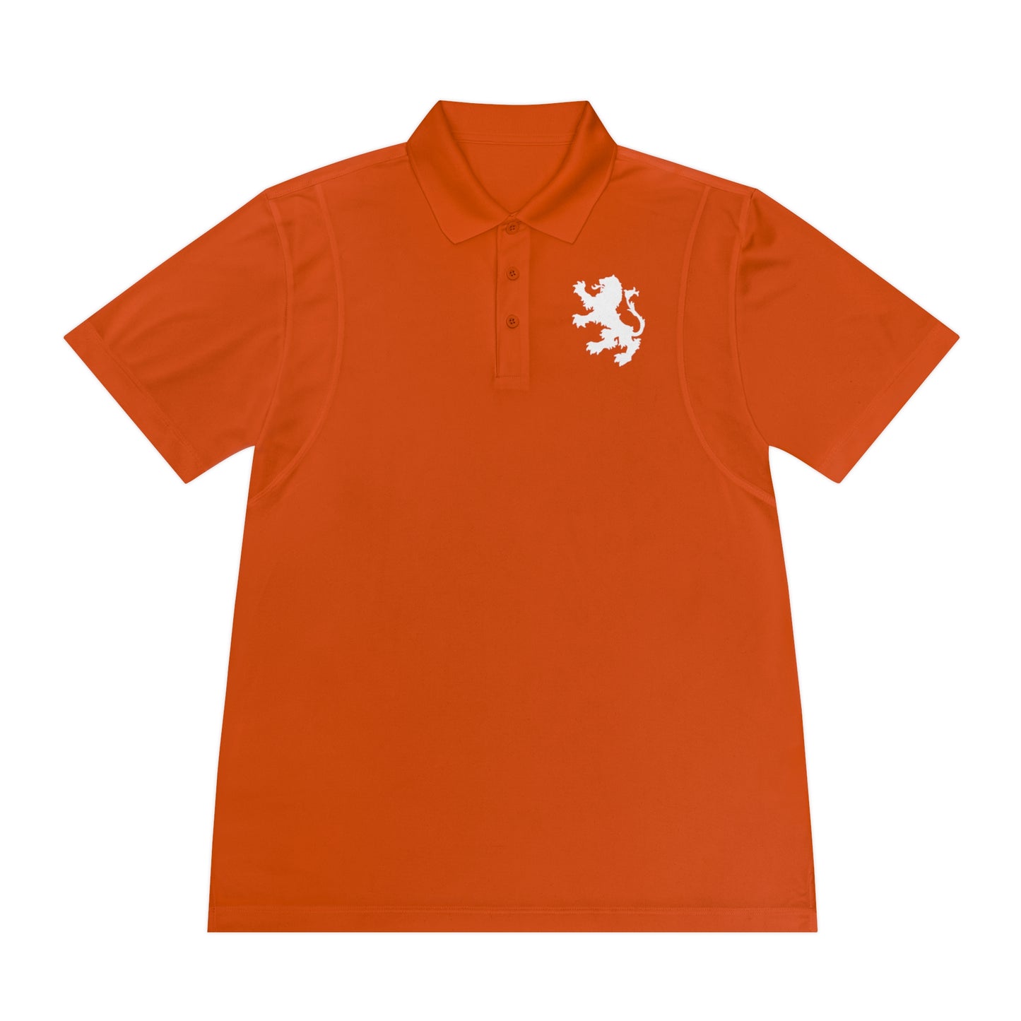 Tribal Loop Men's Sport Polo Shirt — White Lion