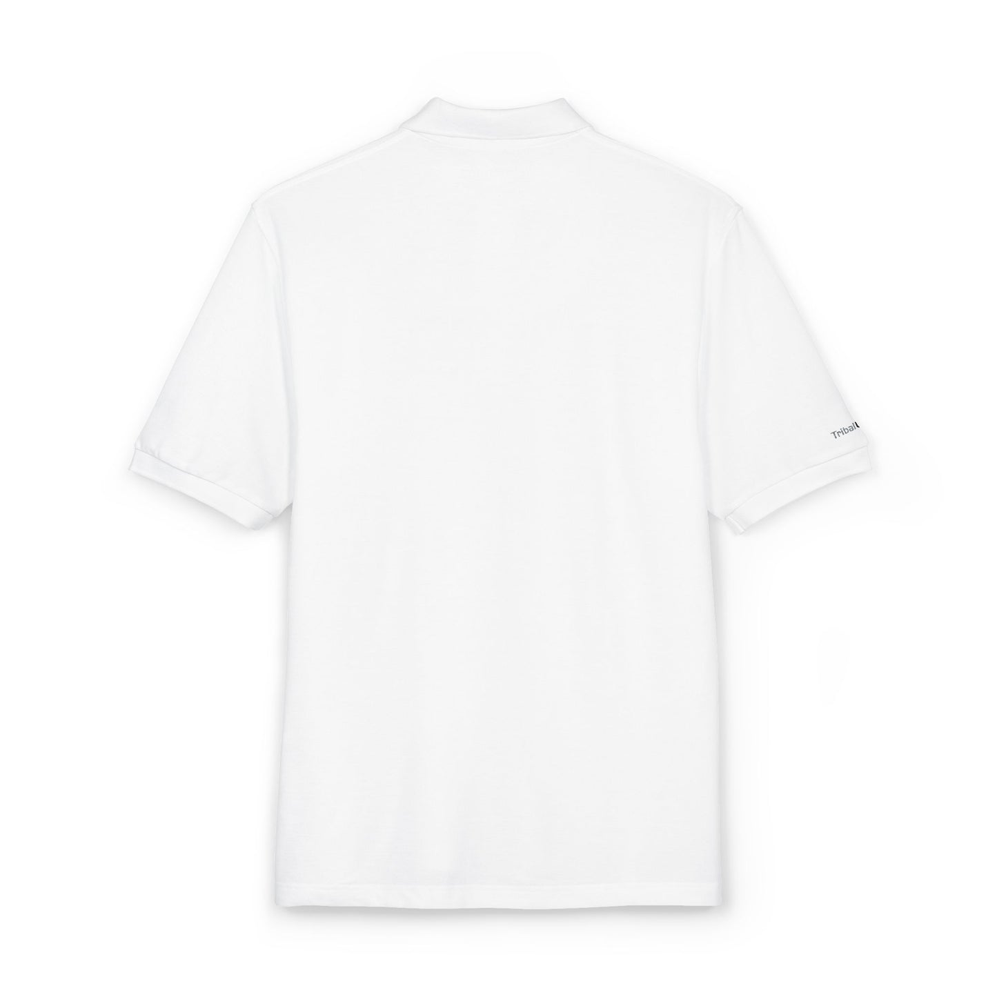 Tribal Loop embroidered Adinkra inspired Polo Shirt — Classic Crest Chest Logo