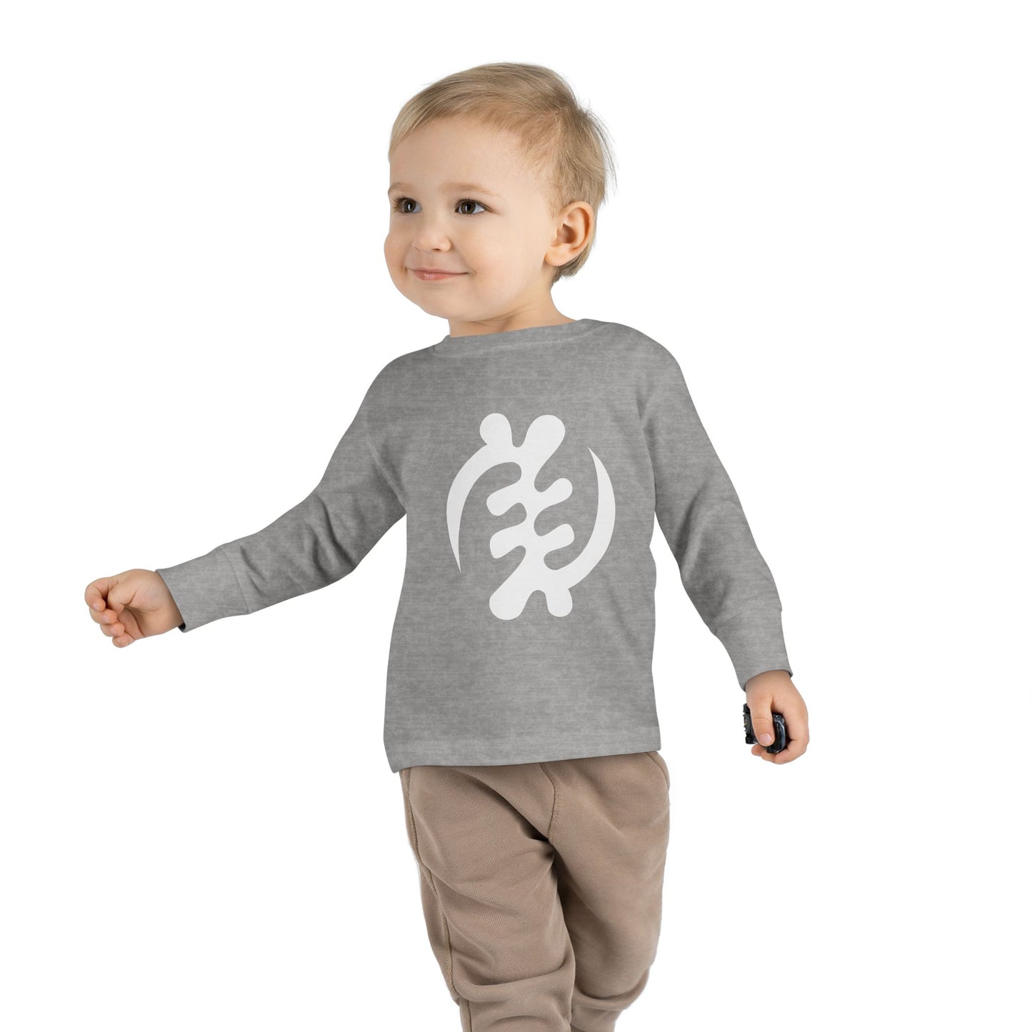 Tribal Loop  Adinkra ''Gye Nyame'' Toddler Long Sleeve Tee