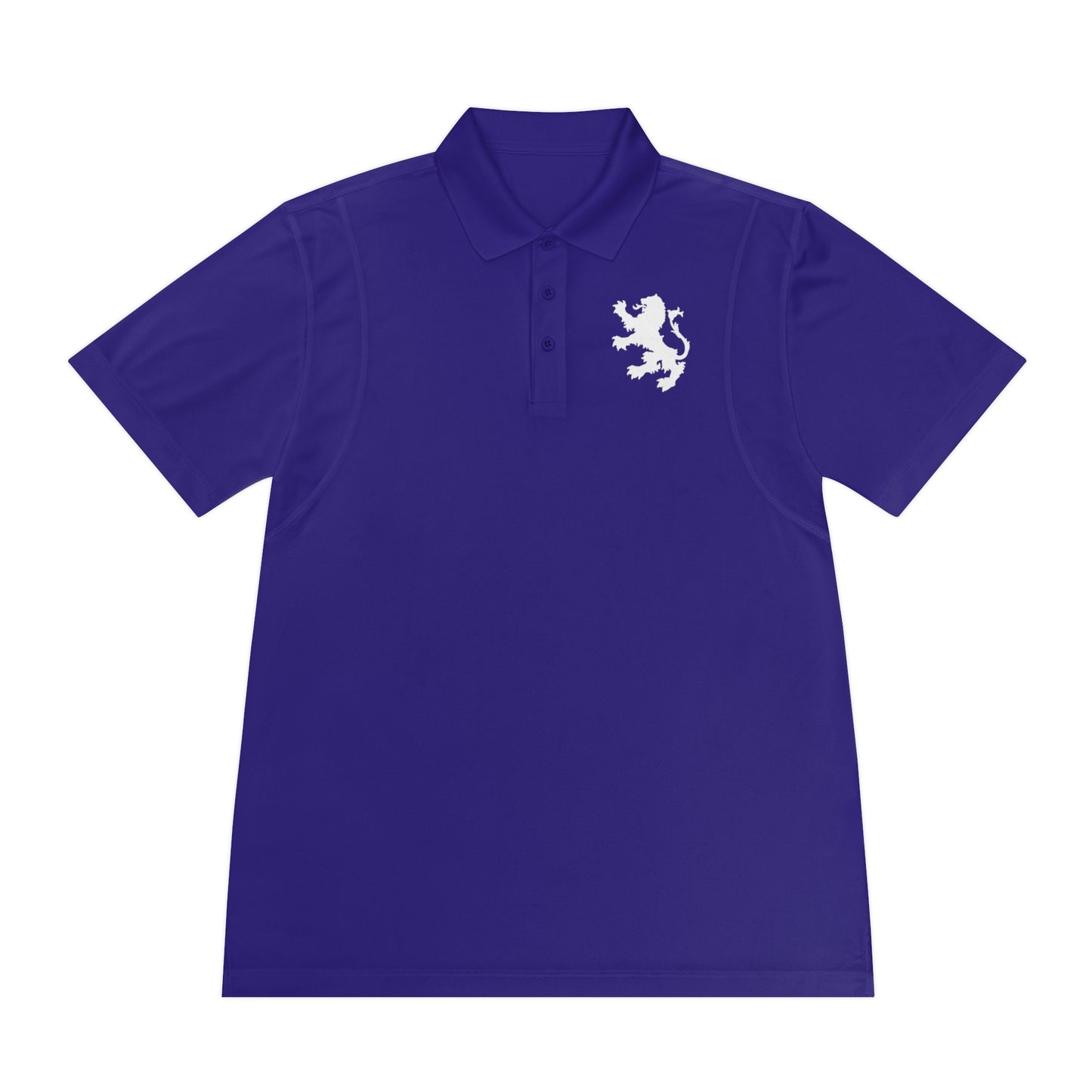 Tribal Loop Men's Sport Polo Shirt — White Lion
