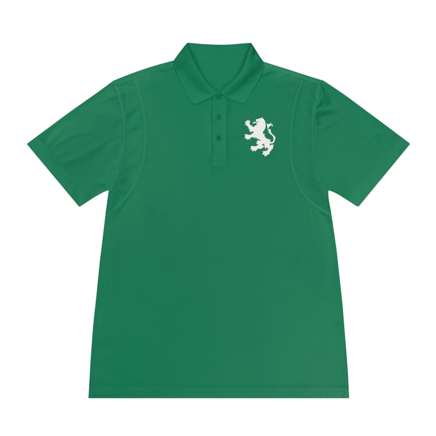 Tribal Loop Men's Sport Polo Shirt — White Lion