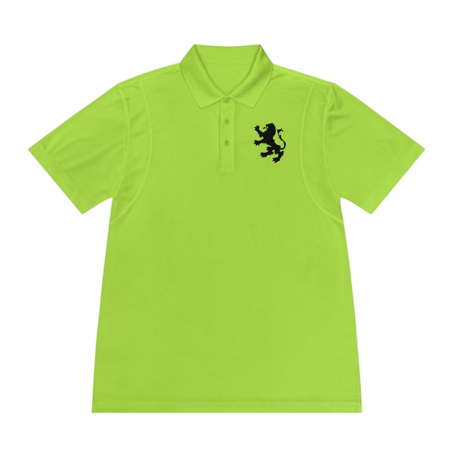 Tribal Loop Men's Sport Polo Shirt — Black Lion