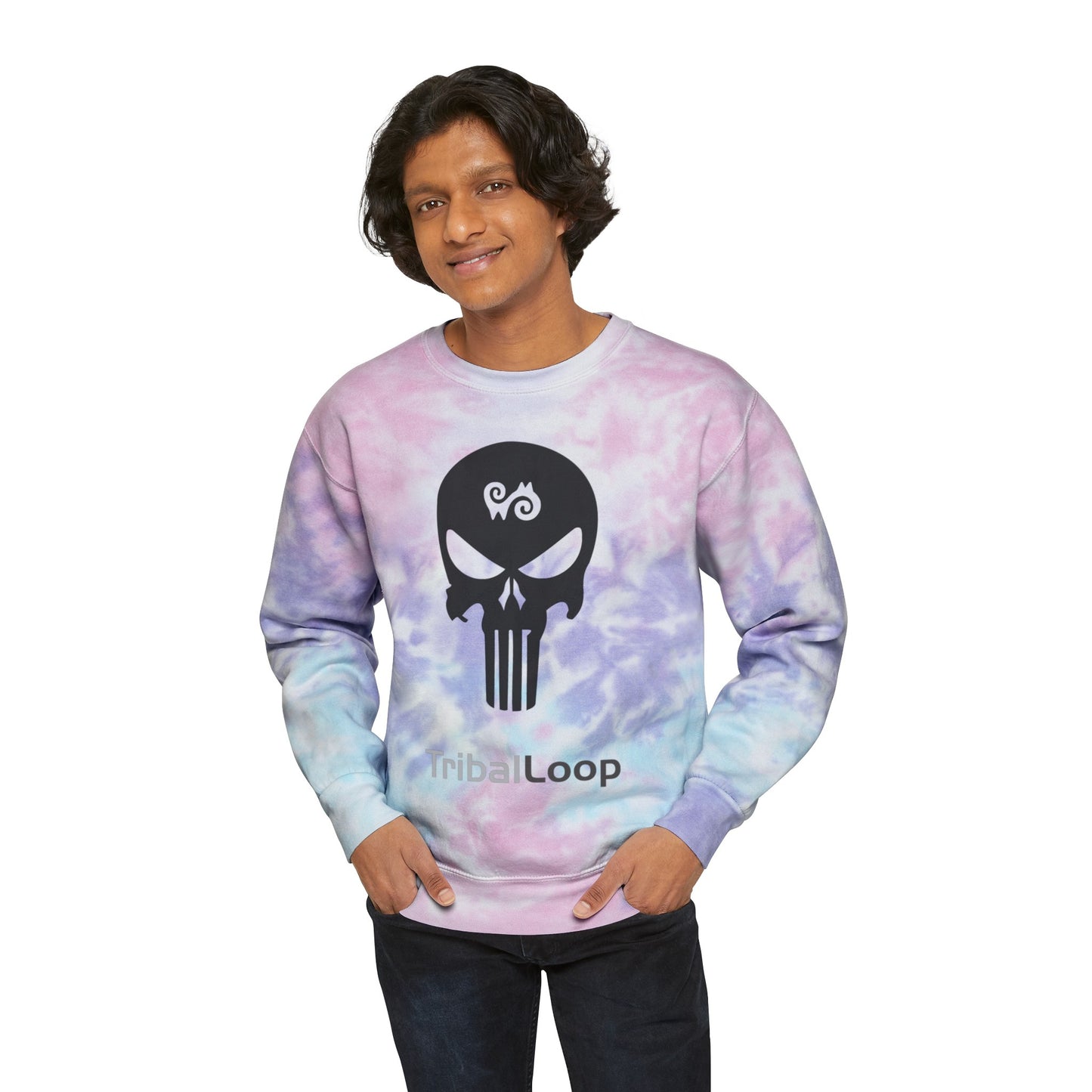 Tribal-loop Unisex Tie-Dye Sweatshirt