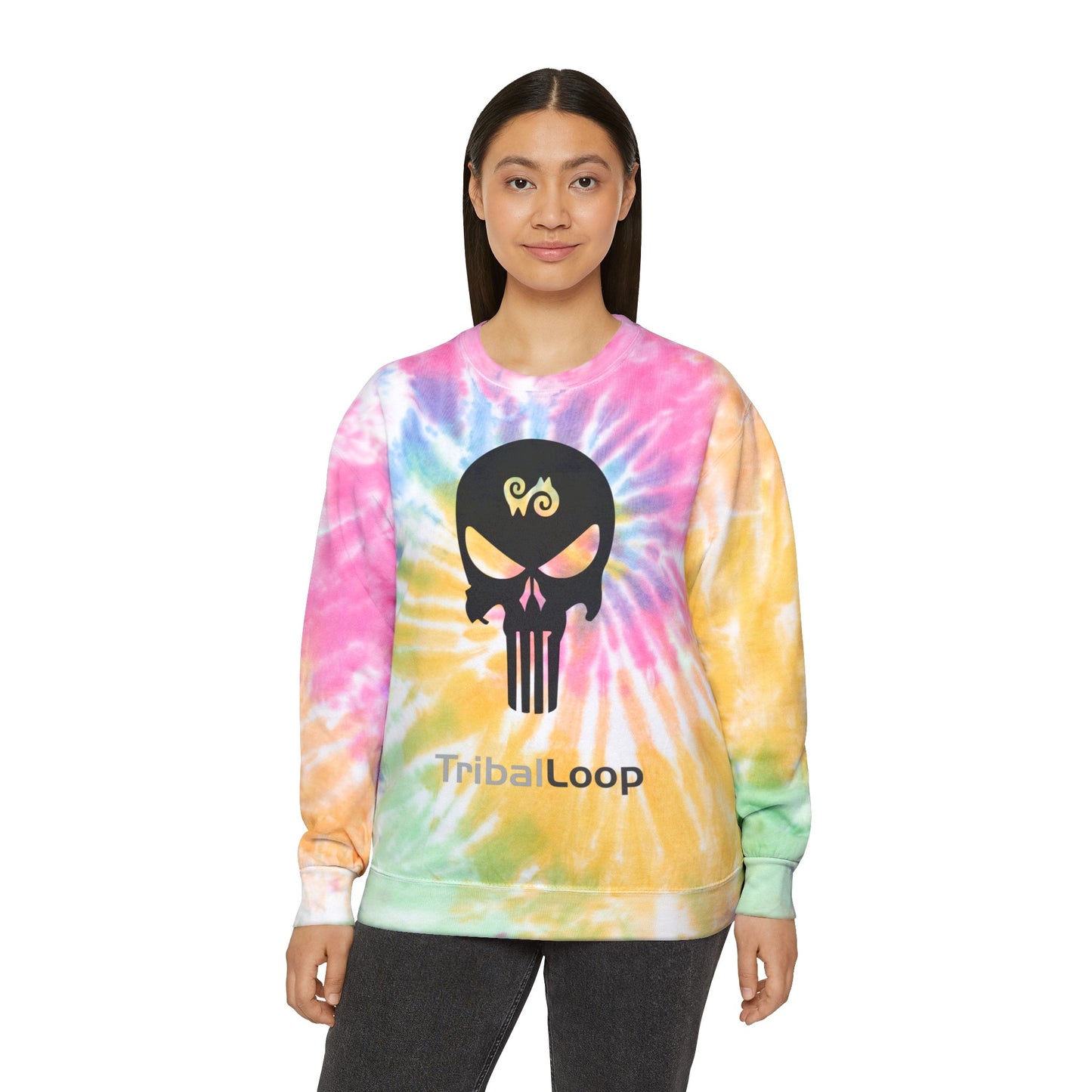Tribal-loop Unisex Tie-Dye Sweatshirt