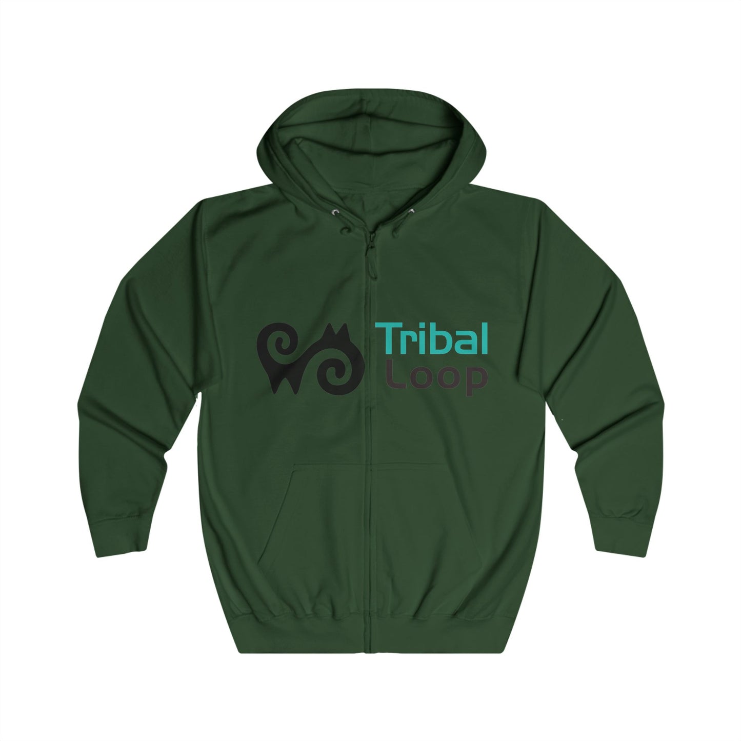 Adinkra Energy Symbol Full-Zip Hoodie | Tribal Loop