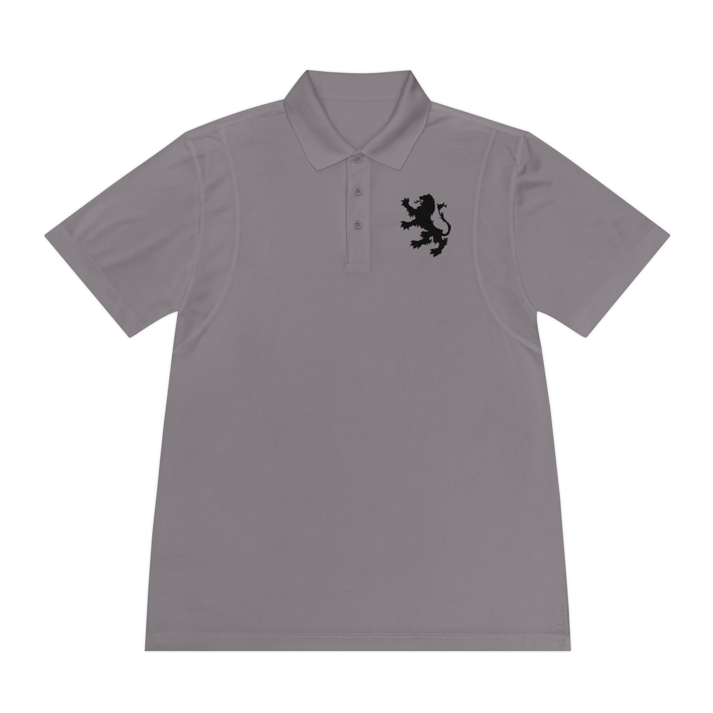 Tribal Loop Men's Sport Polo Shirt — Black Lion