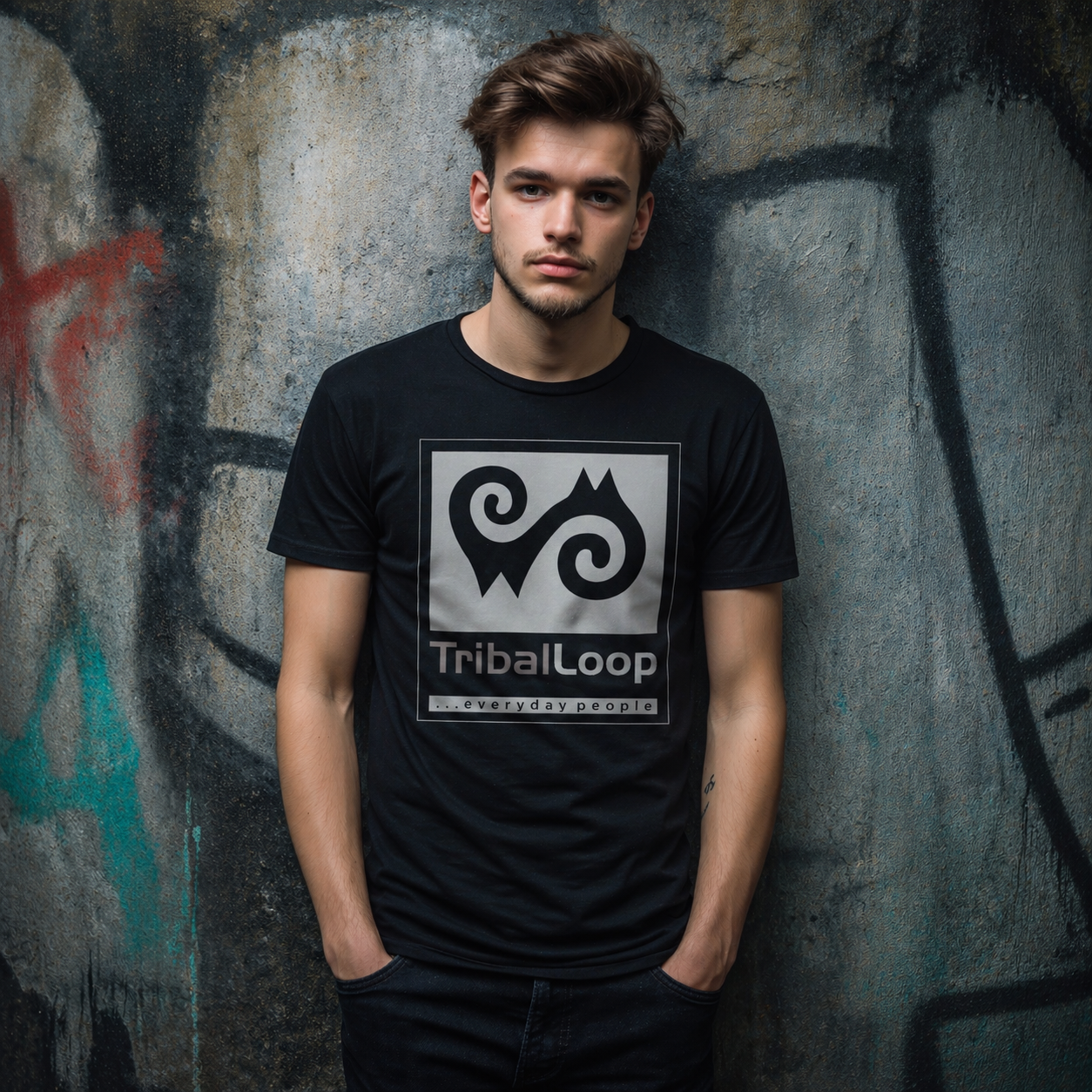 Tribal-loop comfort T-shirt
